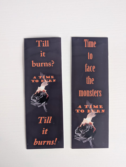A Time To Burn Bookmark - Face the monsters
