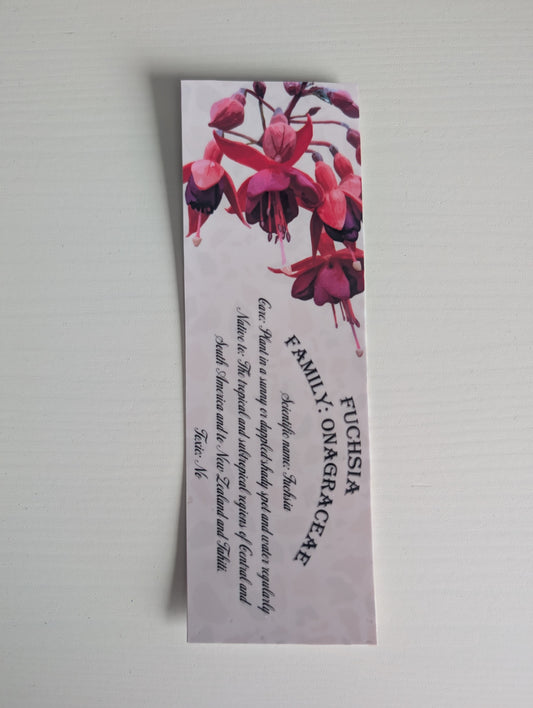 Flower bookmark