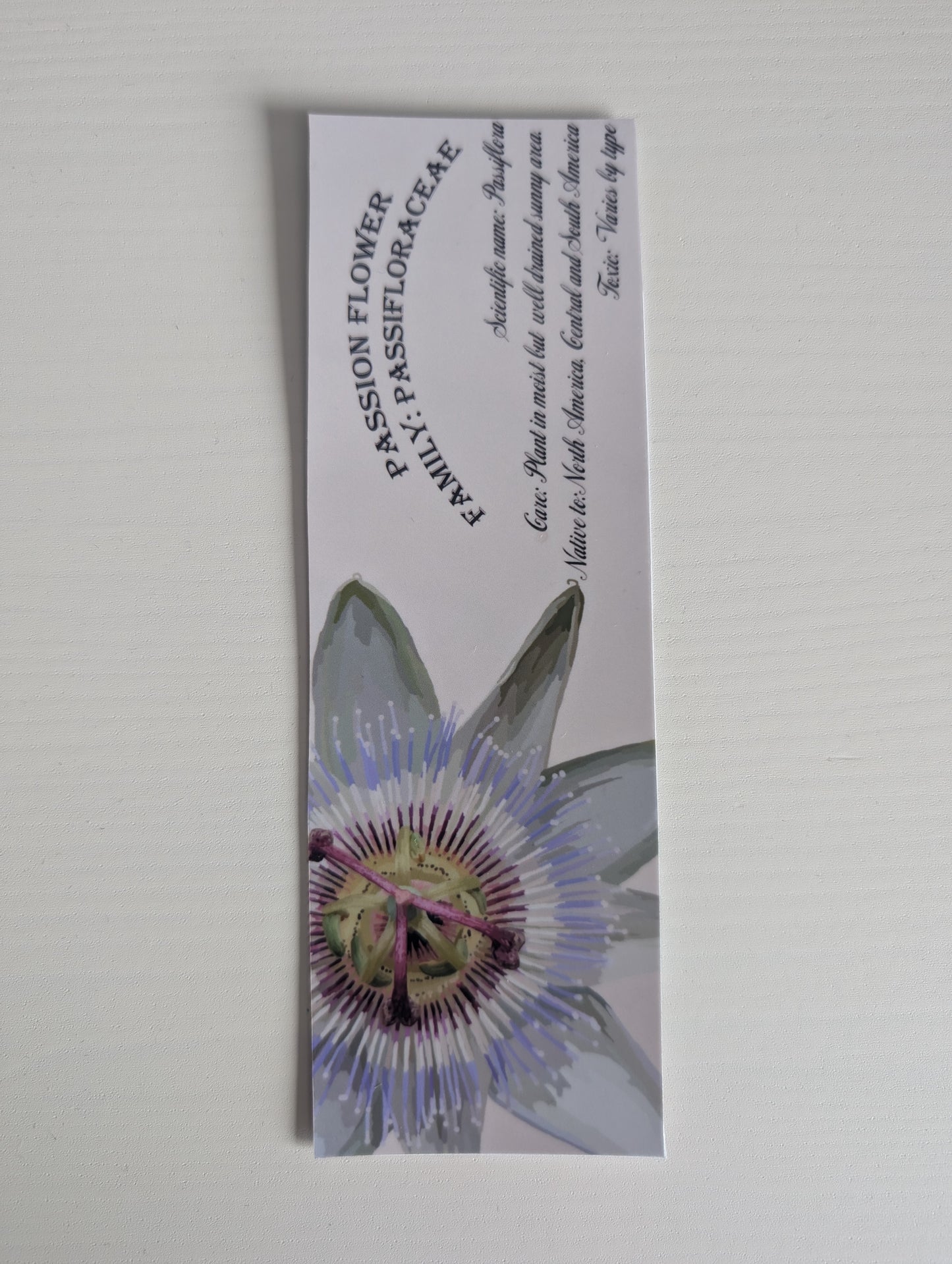 Flower bookmark
