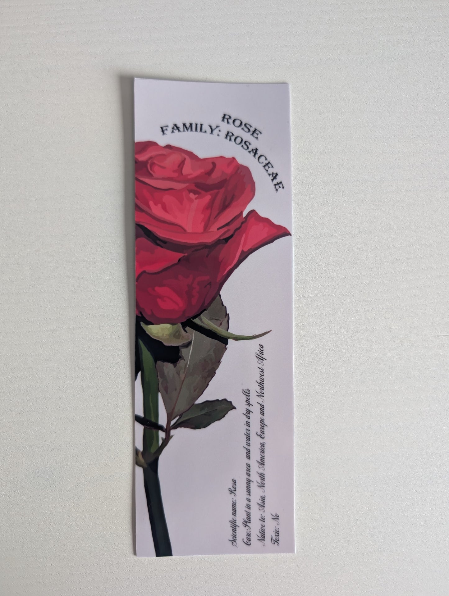 Flower bookmark