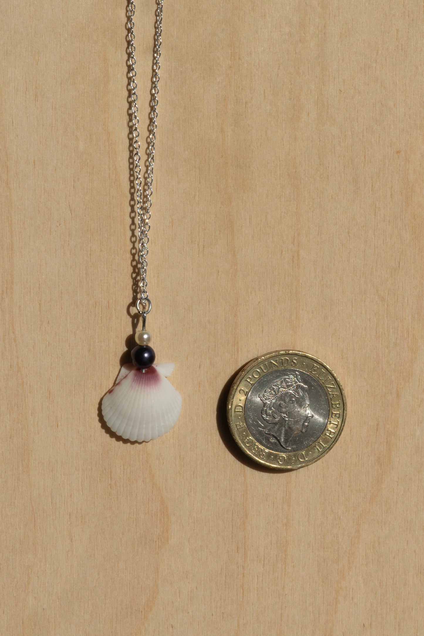 Seashell Necklace- Silver