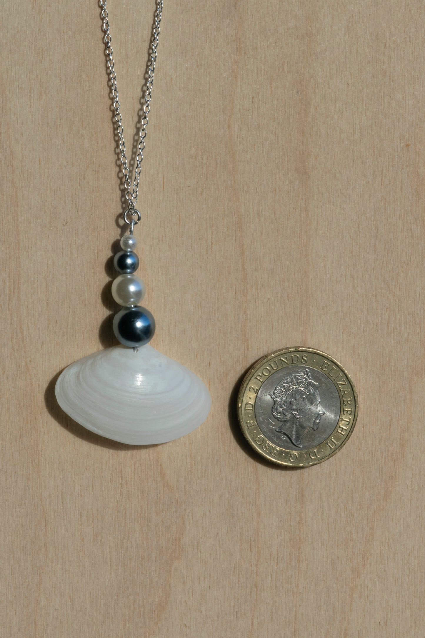 Seashell Necklace- Silver