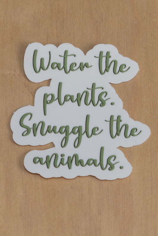 Water the plants sticker