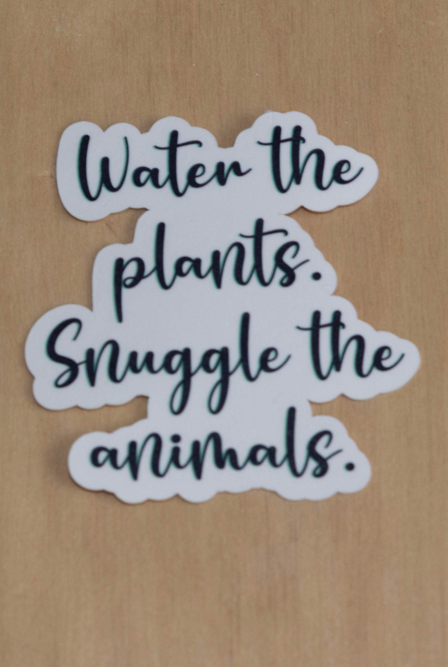 Water the plants sticker