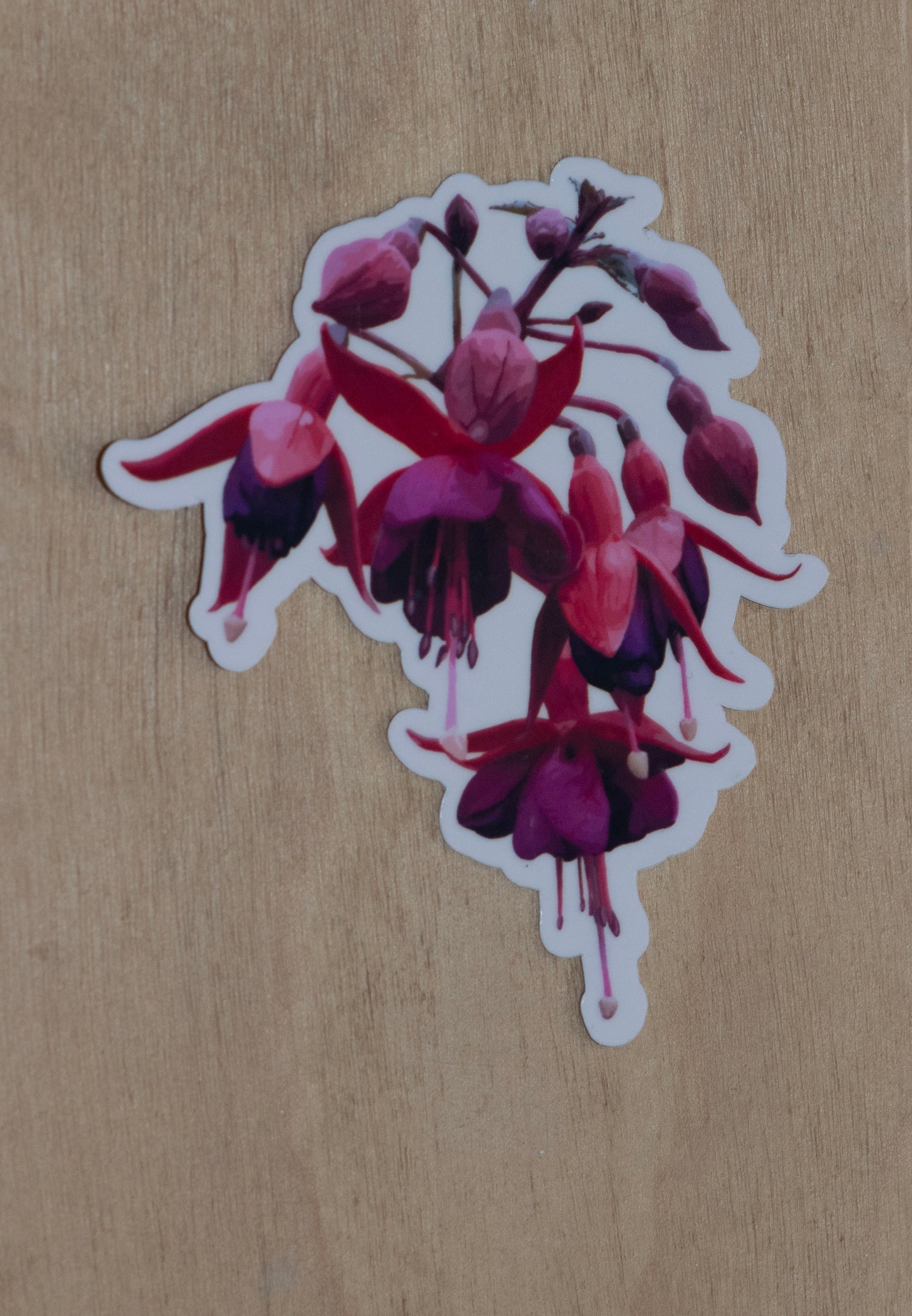 Flower Stickers - Fuscia