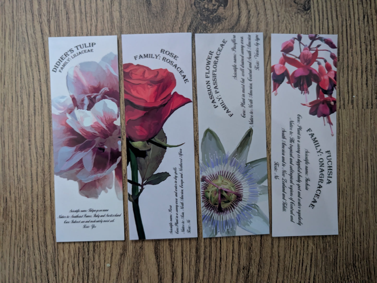 Flower bookmark