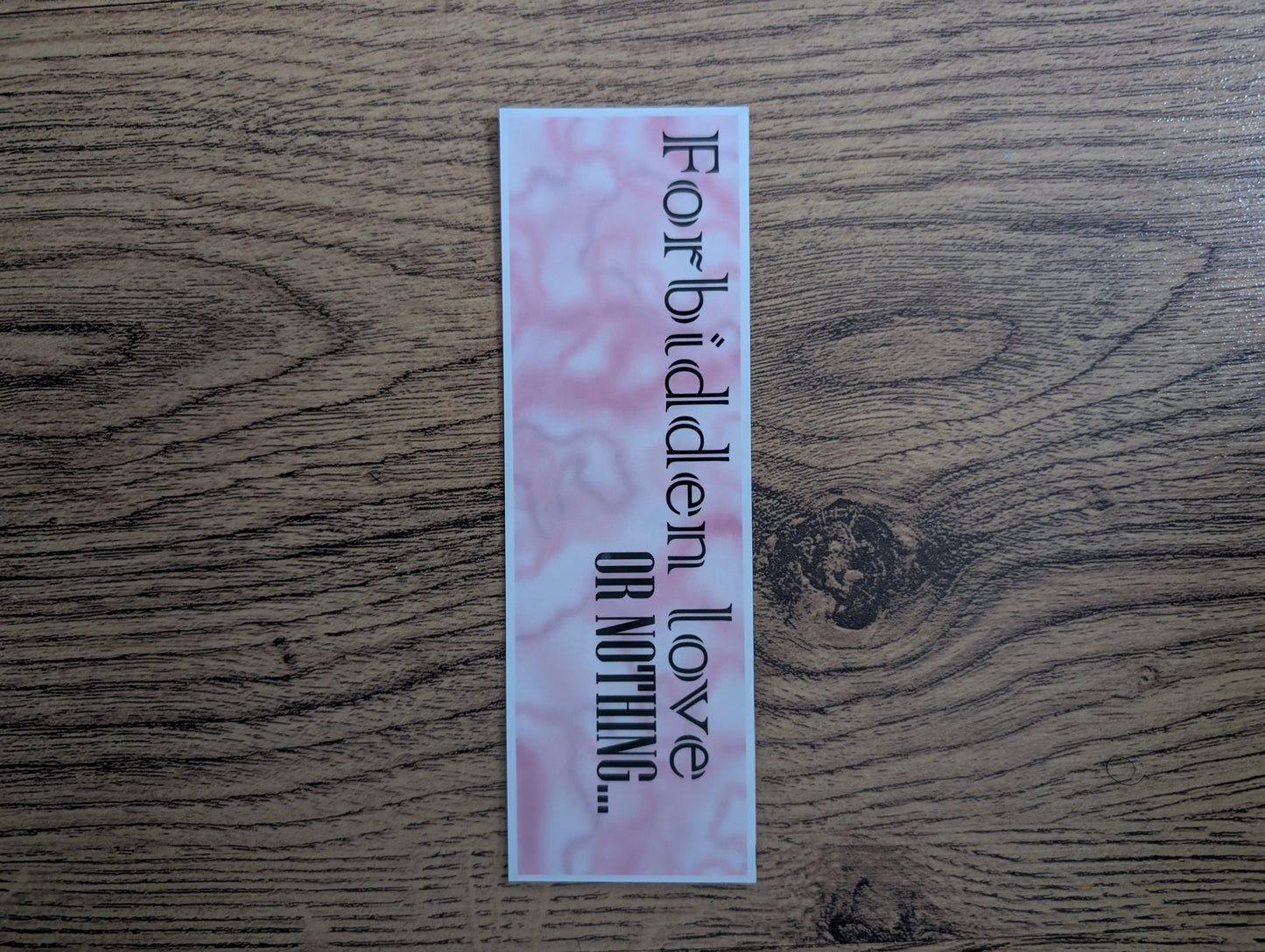 Smoke words bookmark