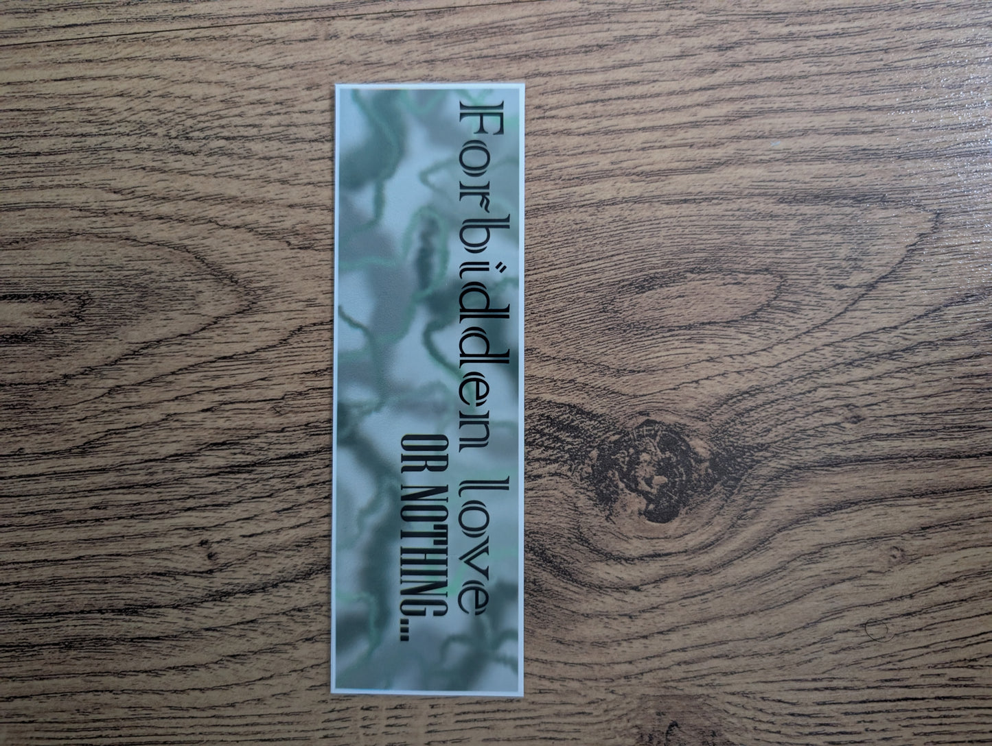 Smoke words bookmark