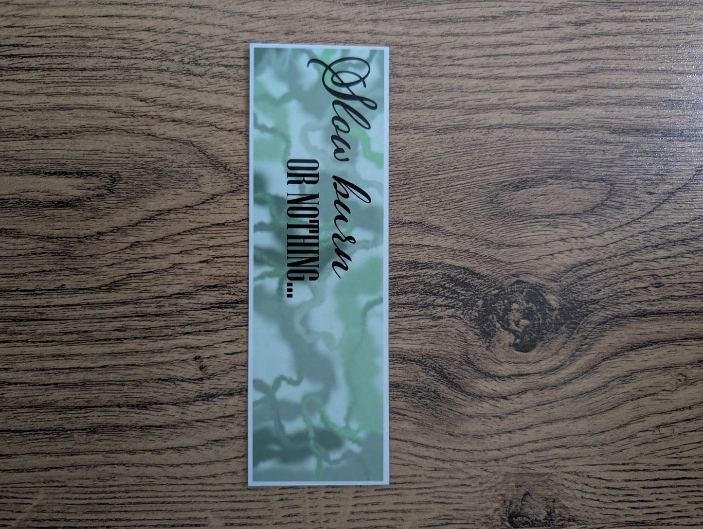 Smoke words bookmark