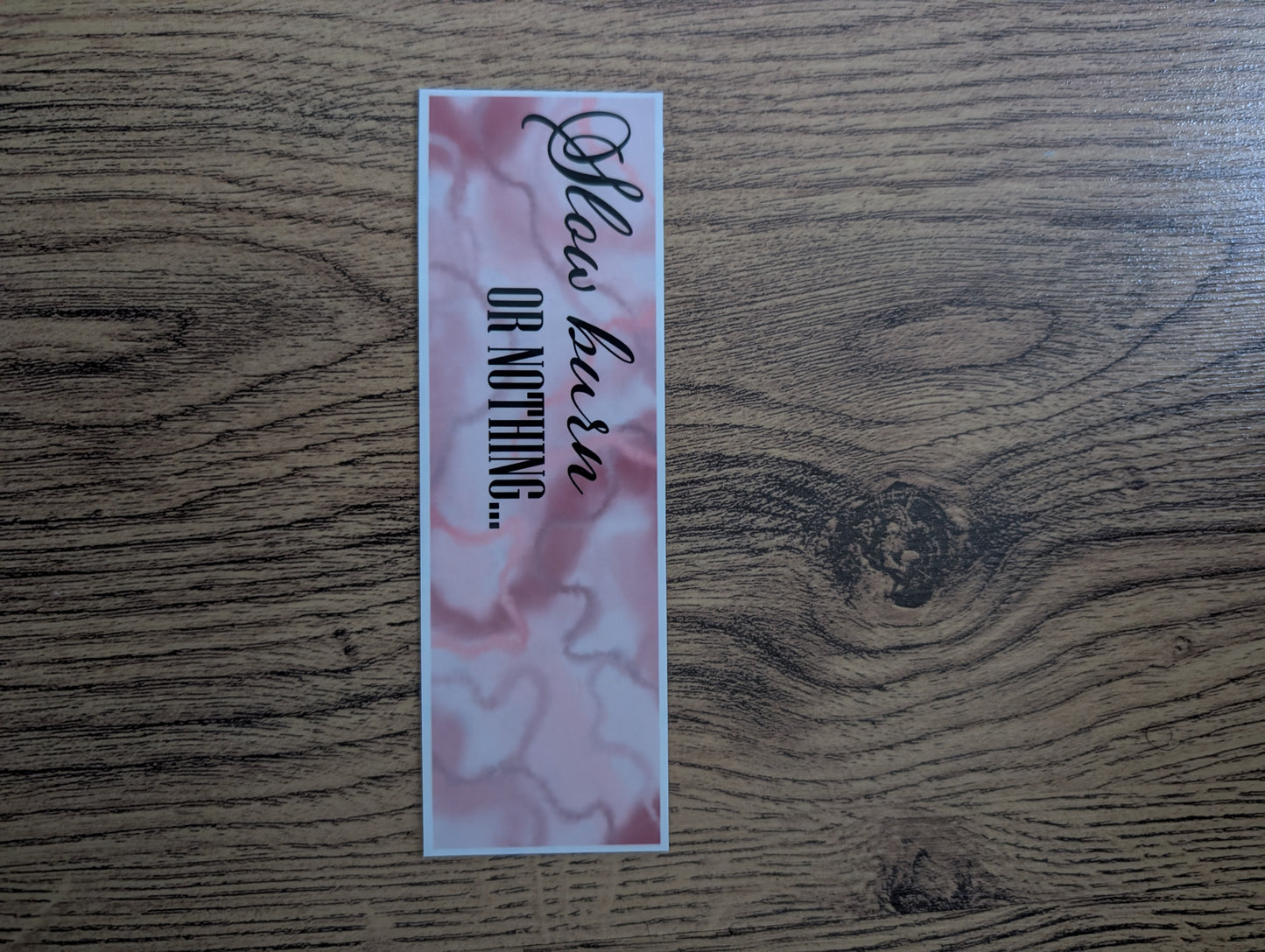 Smoke words bookmark