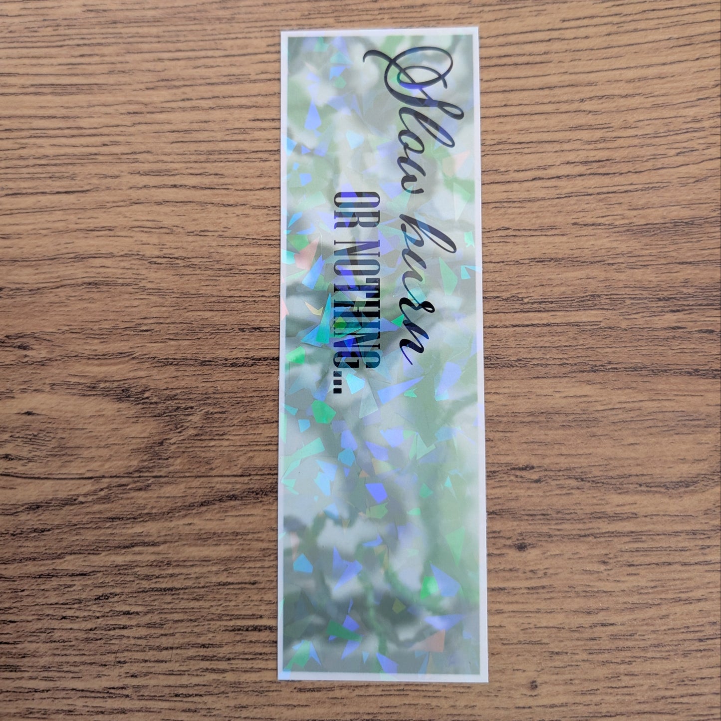 Smoke words bookmark